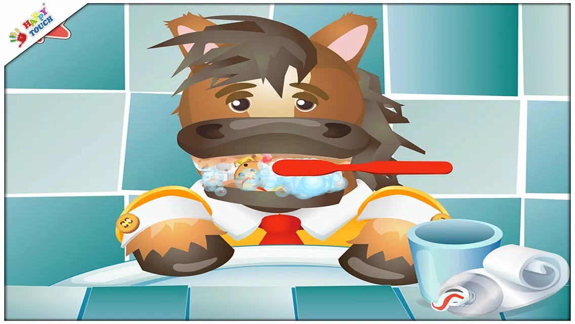 Brush your teeth with funny animals for kids and toddlers (by Happy Touch Apps) Screenshots
