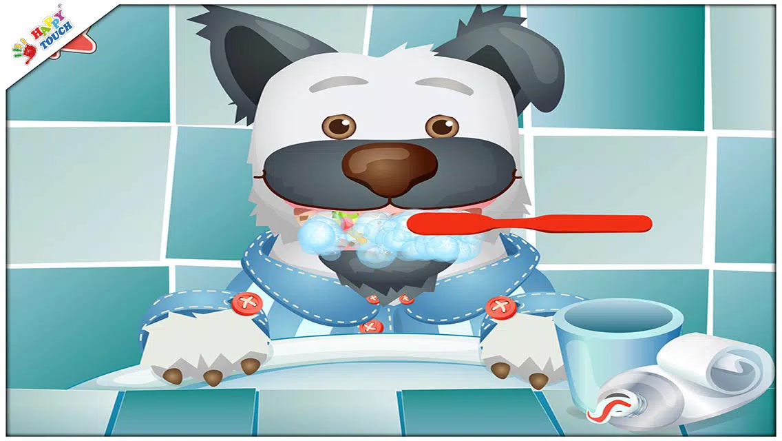 Brush your teeth with funny animals for kids and toddlers (by Happy Touch Apps) Screenshots