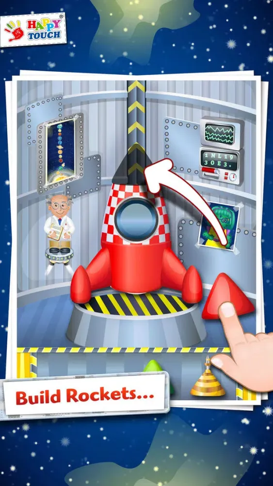 Ảnh chụp màn hình của A Funny Rocket Constructor by Happy-Touch® Pocket