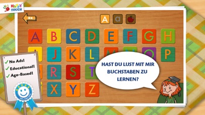 Capturas de tela do LEARN GERMAN-LETTERS