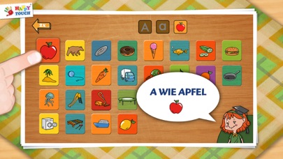 Capturas de tela do LEARN GERMAN-LETTERS