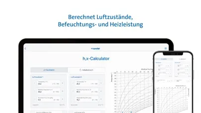 Captures d'écran de Psychrometric Calculator