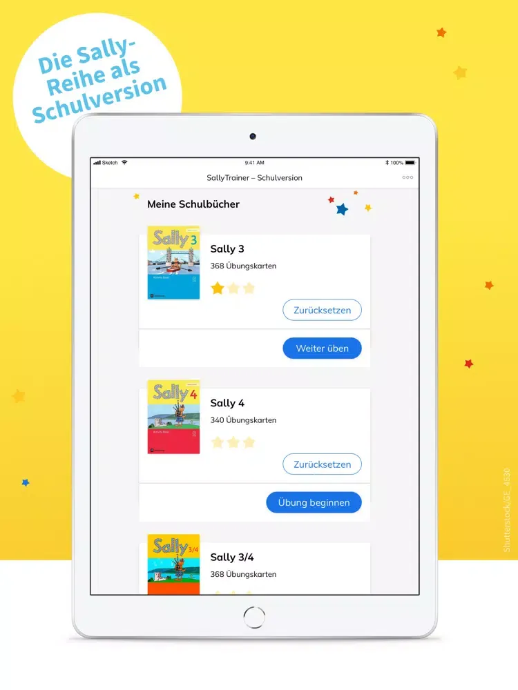 SallyTrainer – Schulversion iPad  Screenshots
