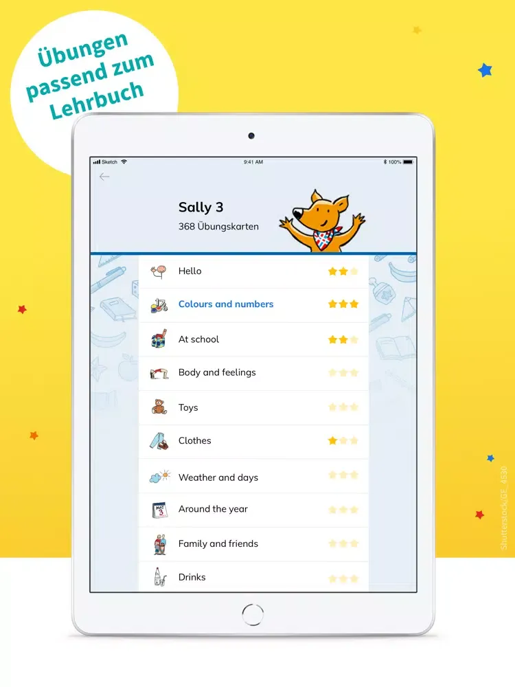 SallyTrainer – Schulversion iPad  Screenshots