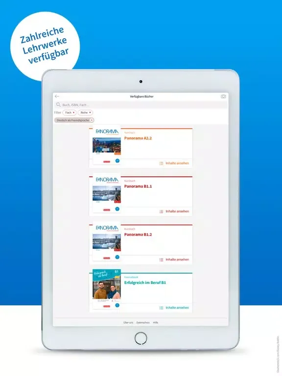 Zrzuty ekranu PagePlayer - Cornelsen iPad 