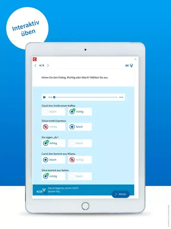 Zrzuty ekranu PagePlayer - Cornelsen iPad 