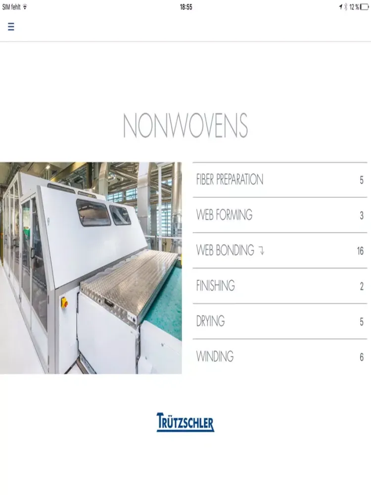 Truetzschler Nonwovens iPad  স্ক্রিনশট