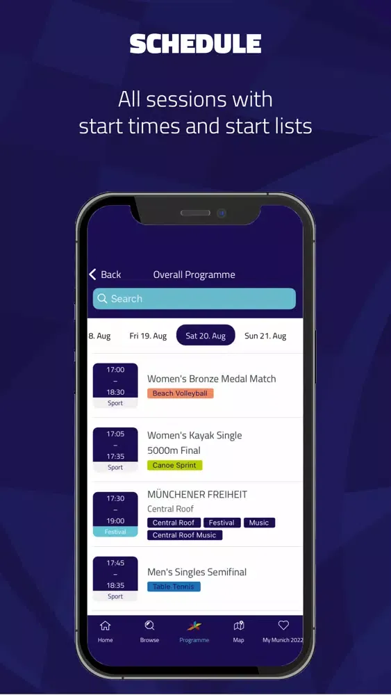 Munich 2022 Official Event App Ekran Görüntüleri