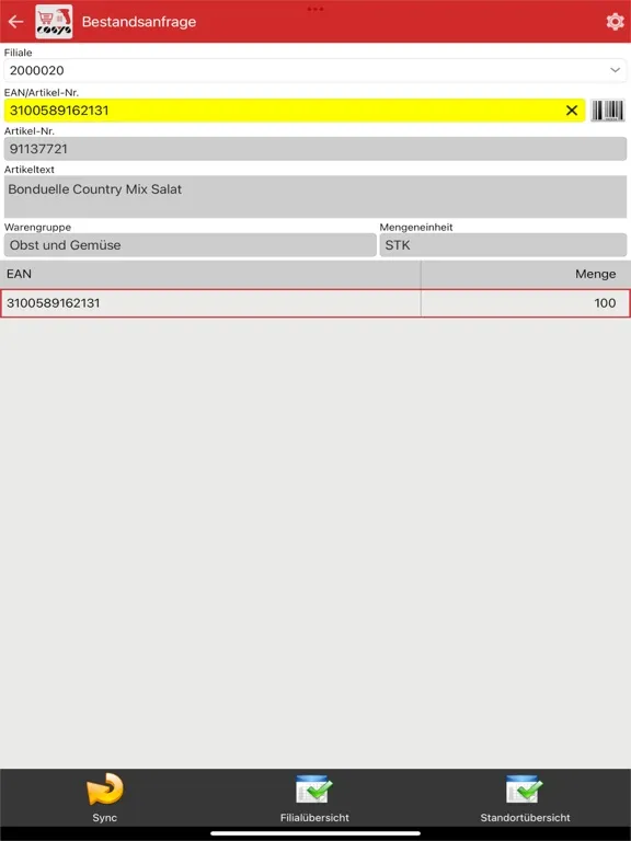 COSYS POS Food Retail iPad  स्क्रीनशॉट