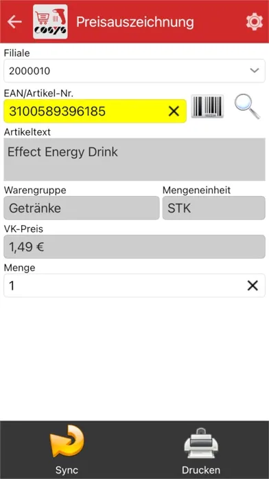 COSYS POS Food Retail स्क्रीनशॉट