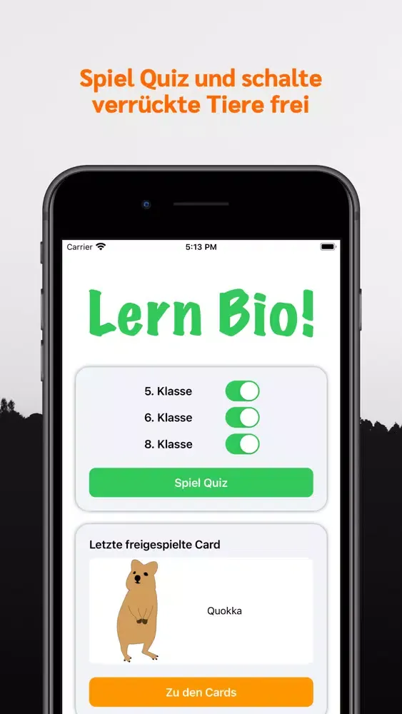 Capturas de tela do Lern Bio!