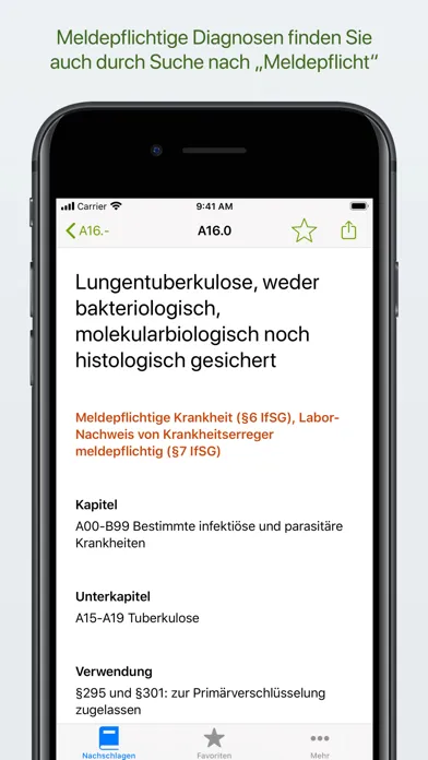 Capturas de pantalla de ICD 10 - ICD 11 Diagnosen