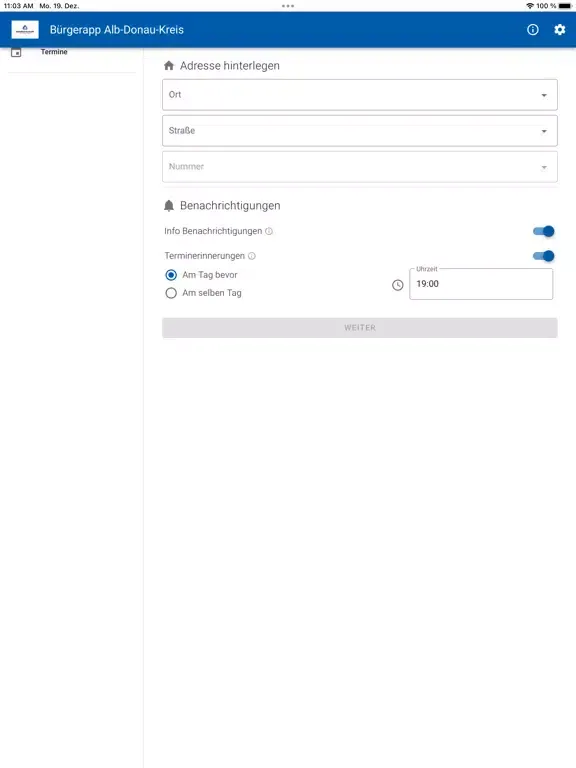 Screenshot di Bürger App Alb-Donau-Kreis iPad 