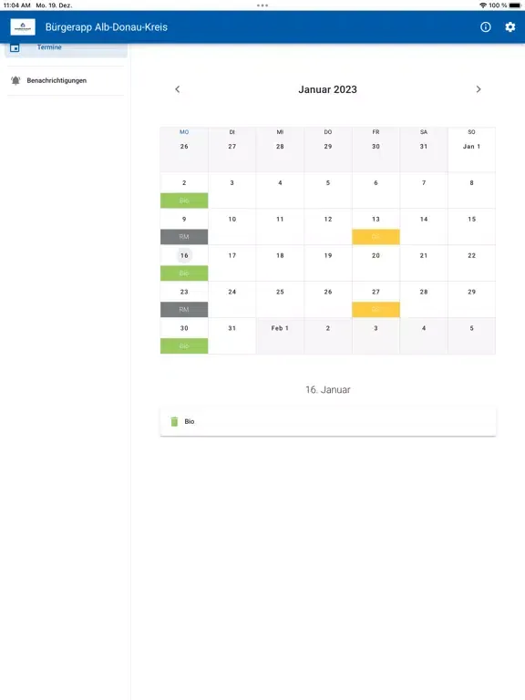 Screenshot di Bürger App Alb-Donau-Kreis iPad 