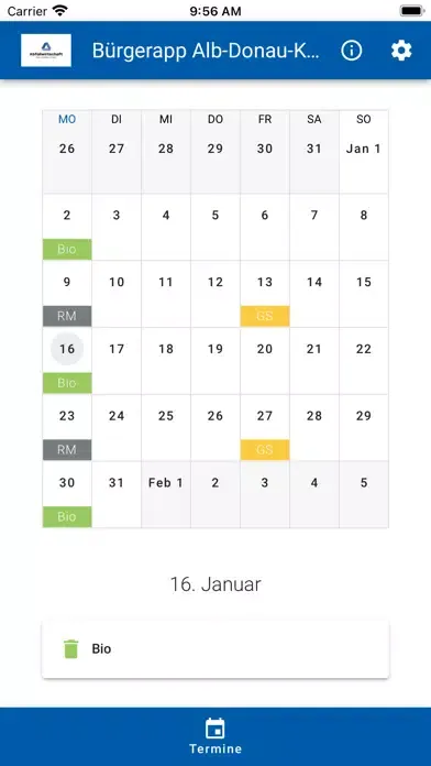 Screenshot di Bürger App Alb-Donau-Kreis