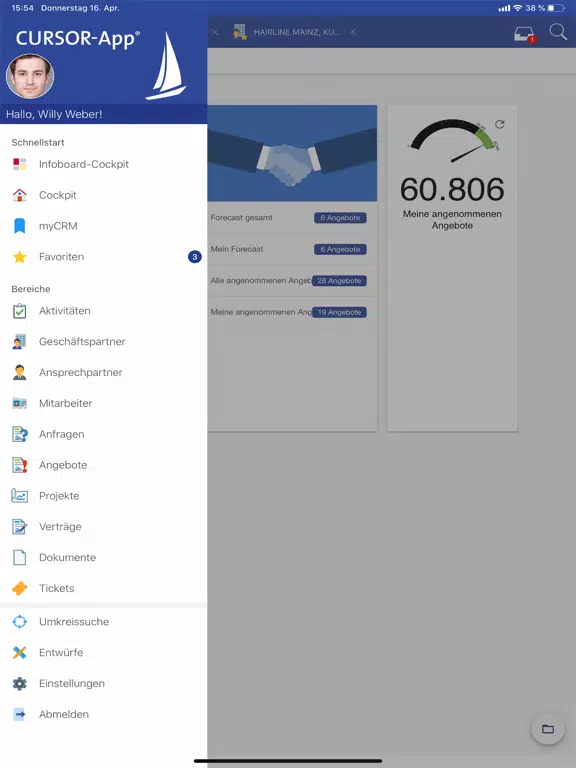CURSOR-App 2020.2 iPad  スクリーンショット