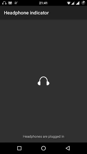 Headphone indicator スクリーンショット