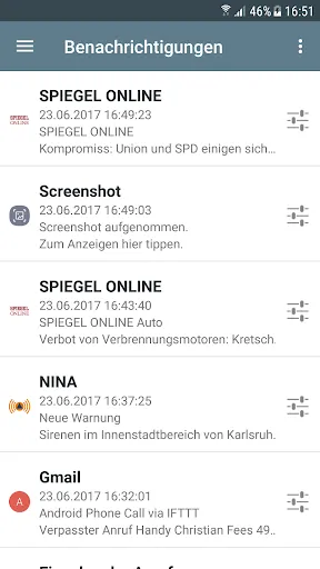 Notifications for Android TV سکرین شاٹس