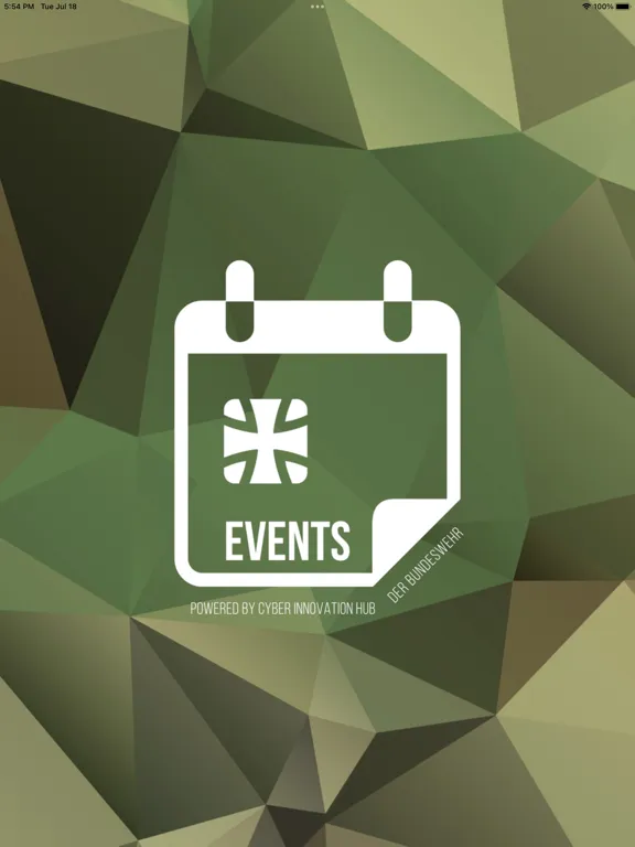 Ảnh chụp màn hình của BwEvents iPad 