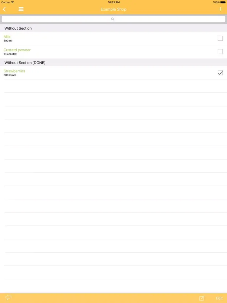 ภาพหน้าจอของ 2in1 Recipe and Shopping List iPad 