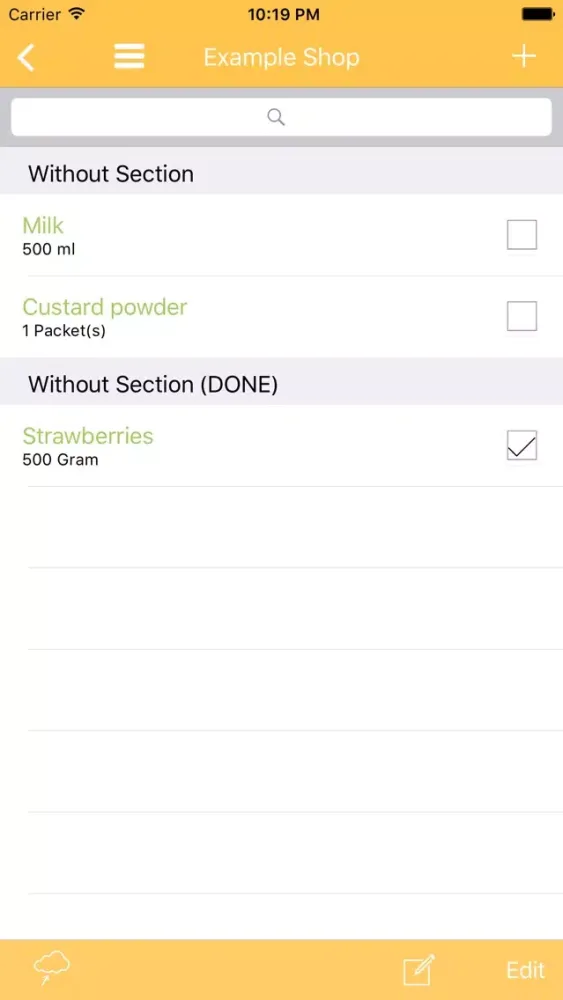 ภาพหน้าจอของ 2in1 Recipe and Shopping List