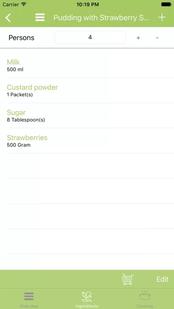ภาพหน้าจอของ 2in1 Recipe and Shopping List