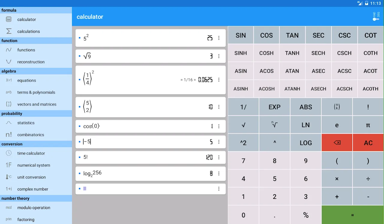 Mathematics Screenshots