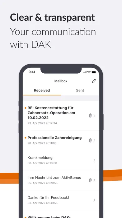 Capturas de pantalla de DAK app