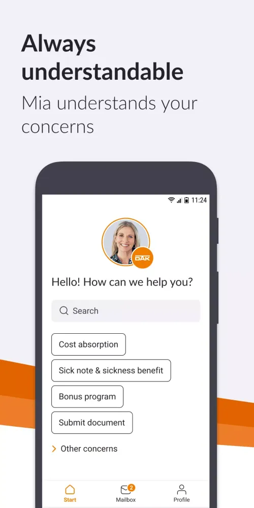 DAK App Screenshots