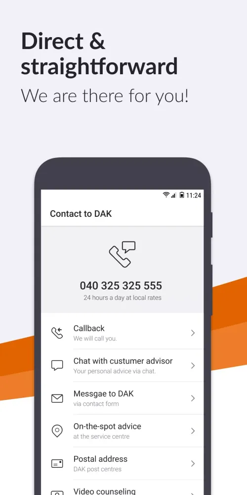 DAK App Screenshots