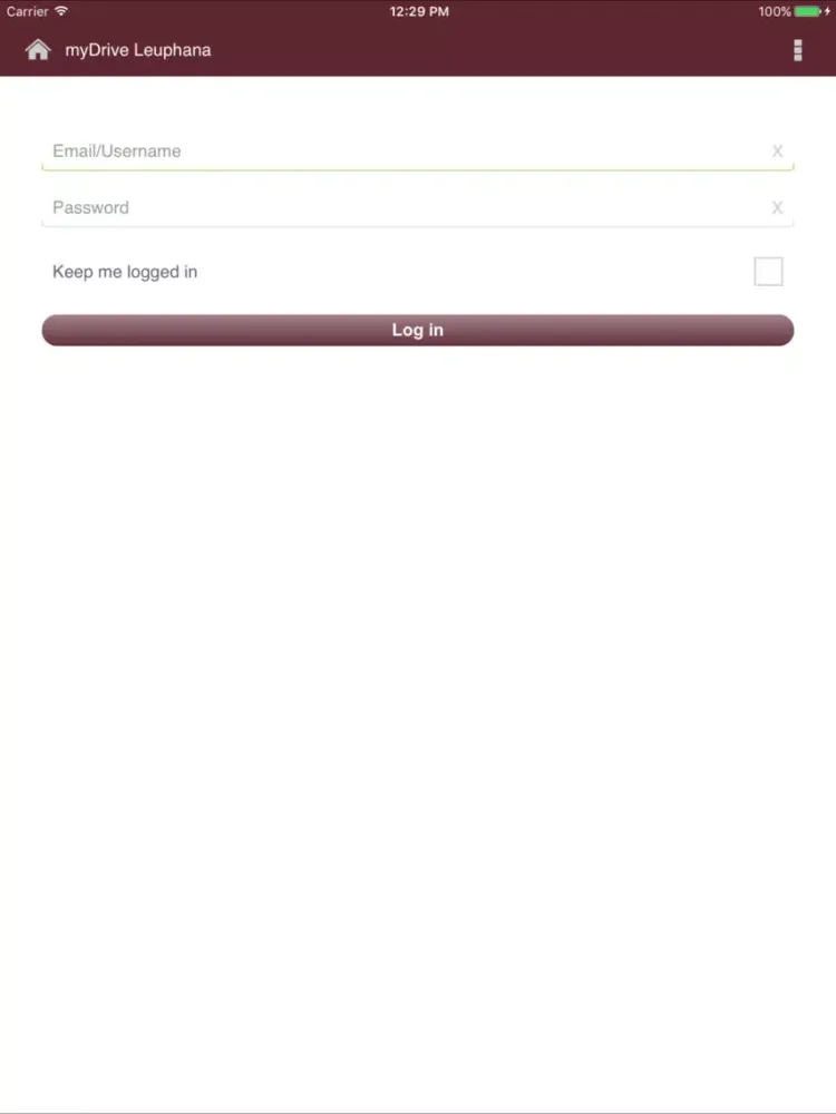 myDrive Leuphana iPad  スクリーンショット
