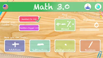 Capturas de tela do Math 3.0 Numbers to and up 100