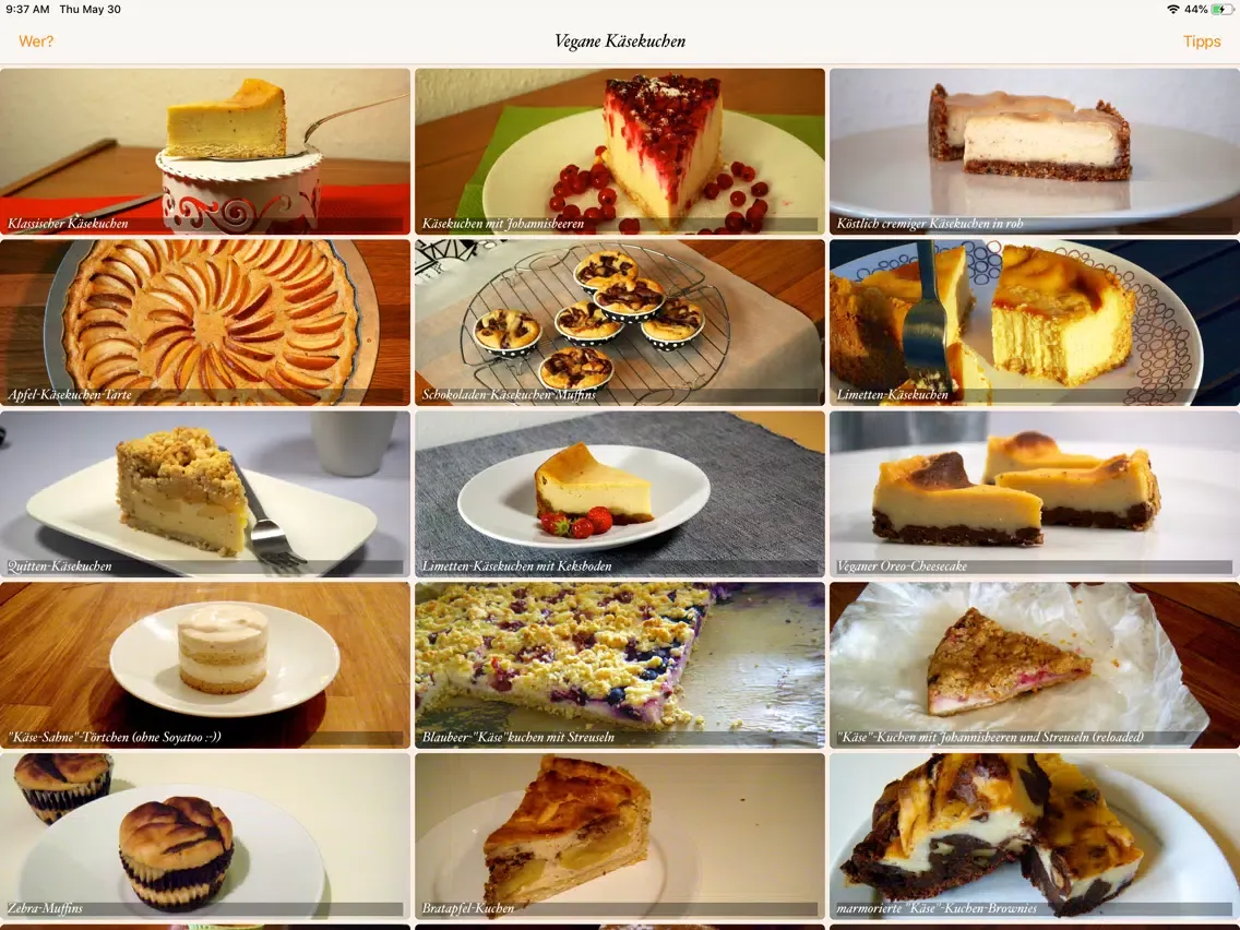 Captures d'écran de Vegane Käsekuchen iPad 