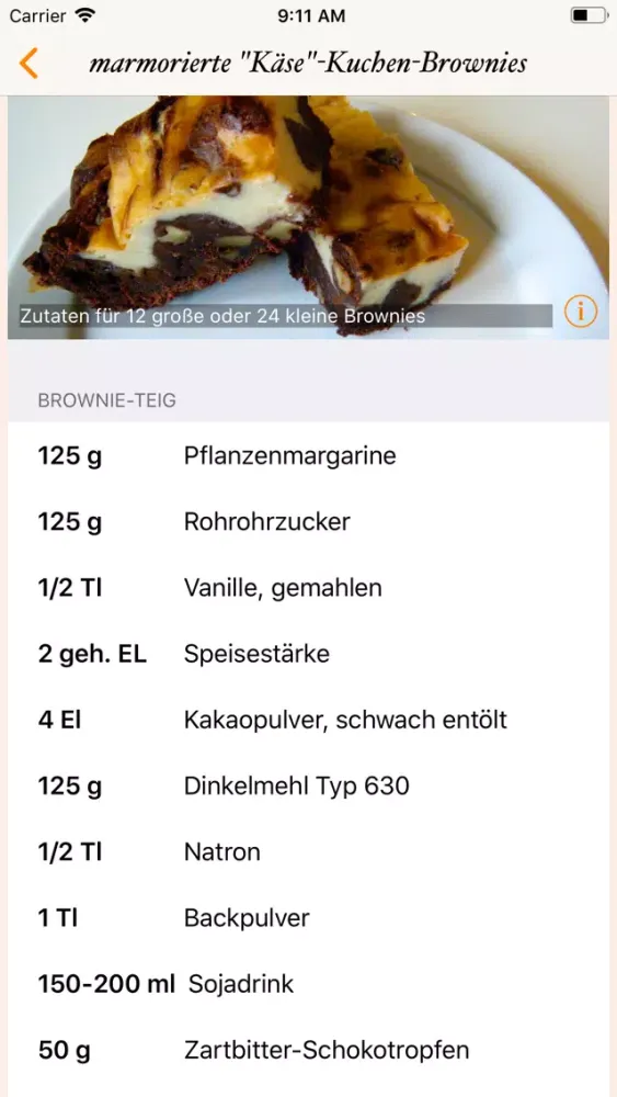 Captures d'écran de Vegane Käsekuchen
