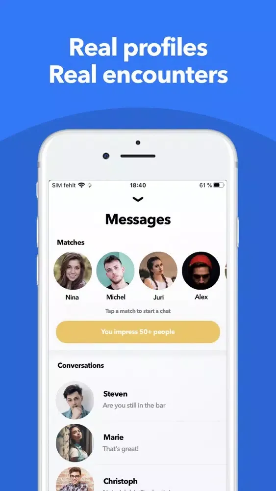 Capturas de tela do Snapp: Dating, Chats & Friends