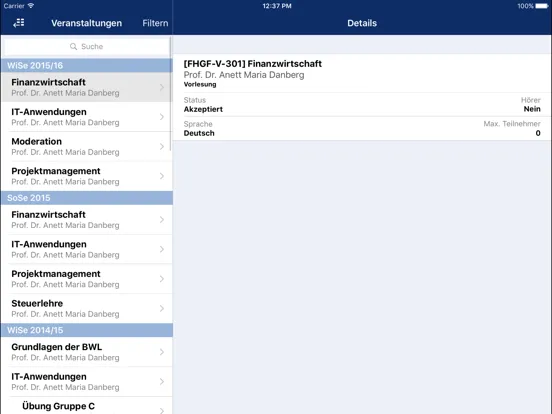Tangkapan layar OSCA iPad 