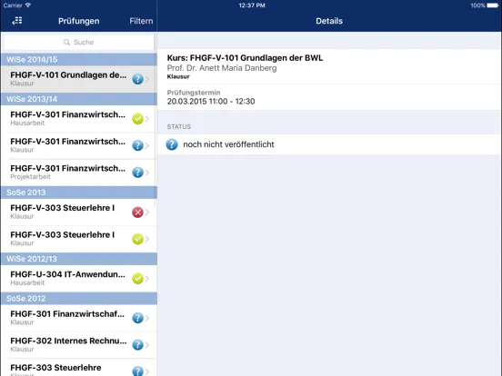 Tangkapan layar OSCA iPad 