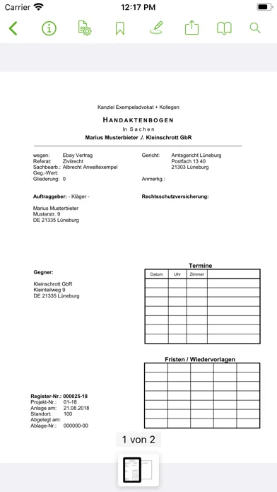 DATEV Anwalt Akte mobil 스크린샷