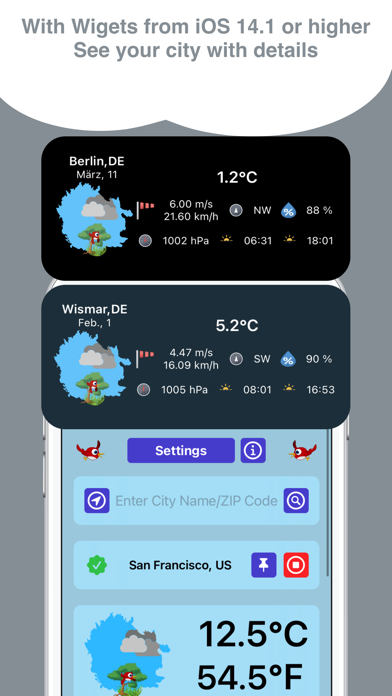 Captures d'écran de Birdy Weather