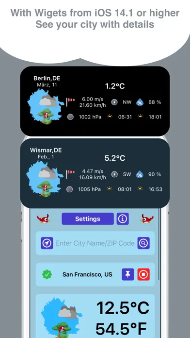 Captures d'écran de Birdy Weather