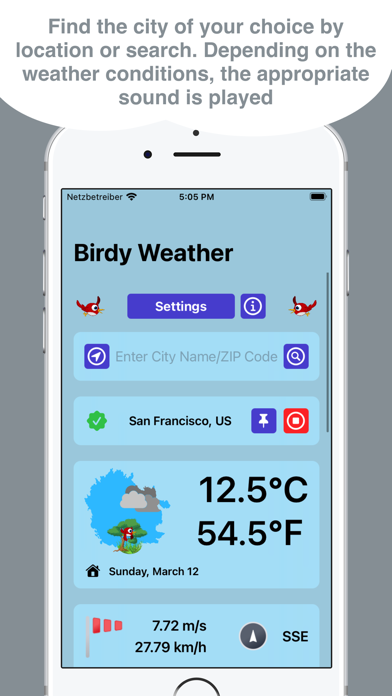 Captures d'écran de Birdy Weather