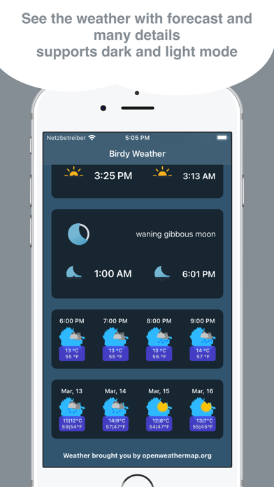 Captures d'écran de Birdy Weather