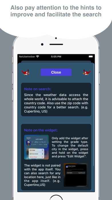 Captures d'écran de Birdy Weather