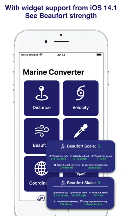 Tangkapan skrin Marine Converter