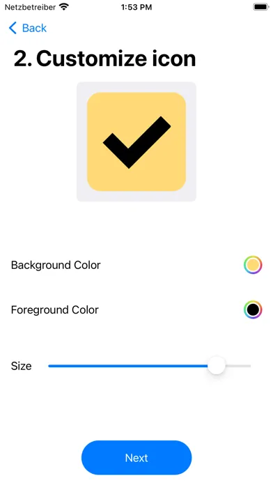 ภาพหน้าจอของ App Icon Maker for Development