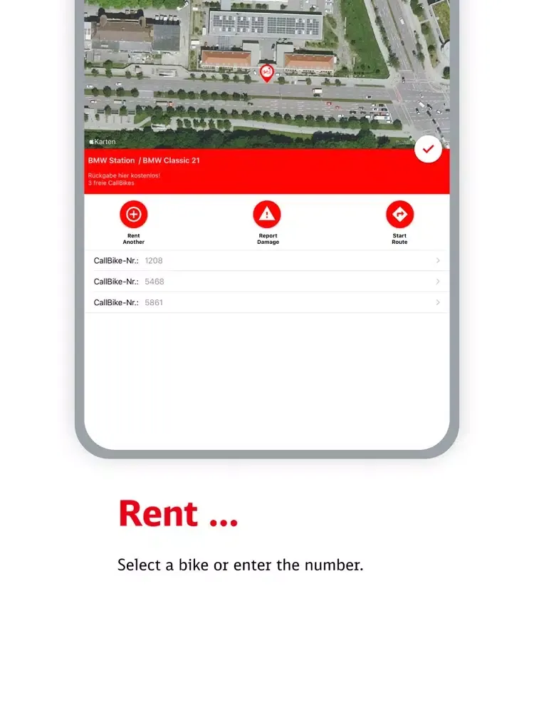 صور Call a Bike FLEET iPad 