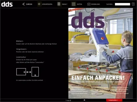 dds - das magazin für möbel und ausbau iPad  Screenshots