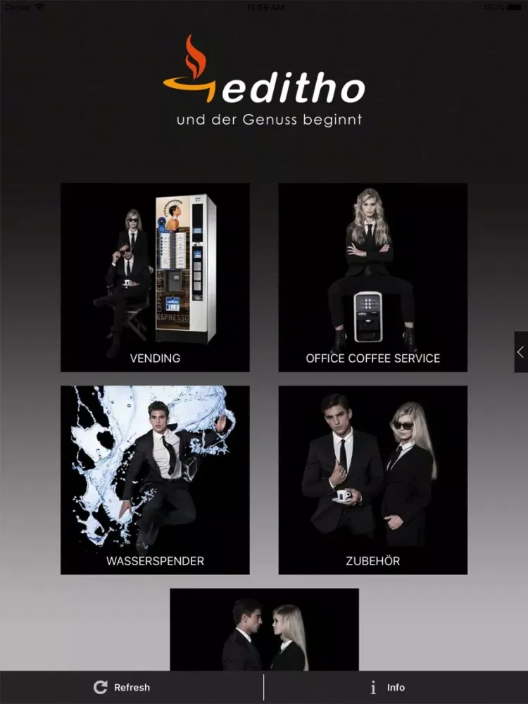 Capturas de tela do editho-Lavazza Espresso Point iPad 