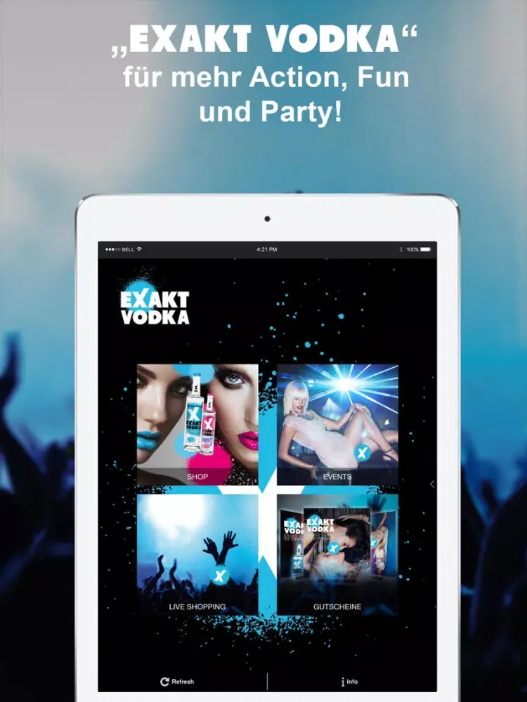 EXAKT VODKA iPad  स्क्रीनशॉट