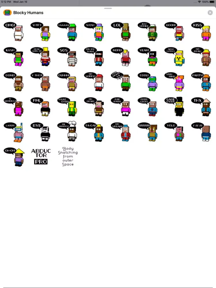 Screenshot di Blocky Humans iPad 